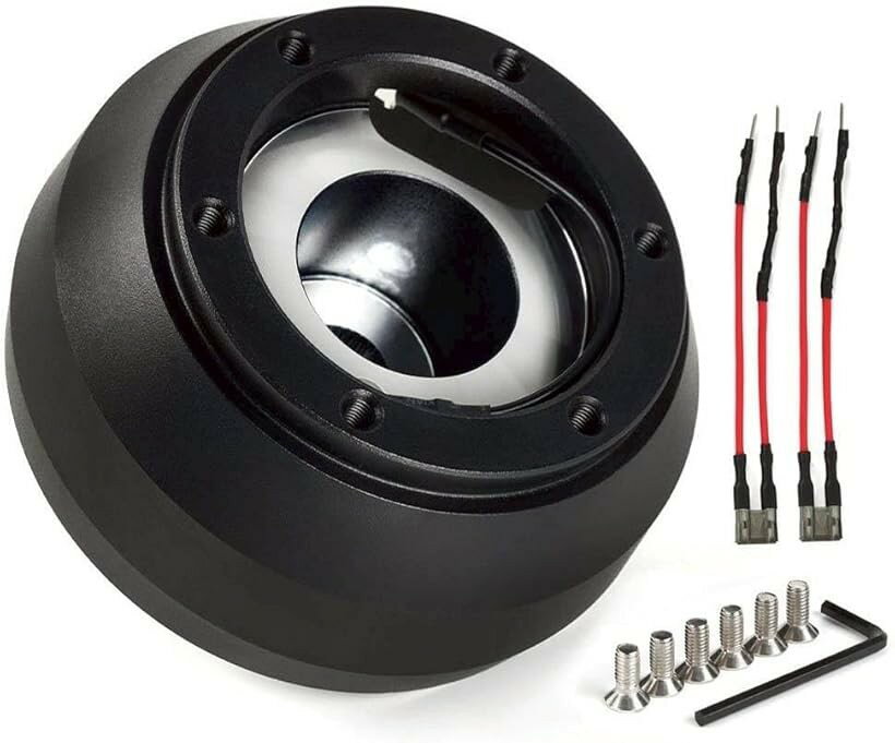 互換品薄型 ショート ステアリングボス プリウス 30 アクア 86 ZN6 BRZ ZC6 WRX VAB レガシィ BM ハンドル 高強度 アルミボディ momoピッチ 対応 レンチ ボルト付属 カスタム品
