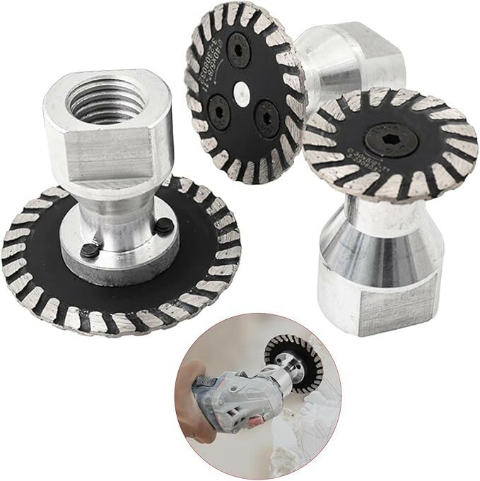 Diamond Cutter Set (30mm, 40mm, 50mm) for Granite, Marble, Sculpting, and Cutting (M14) - 3-piece set