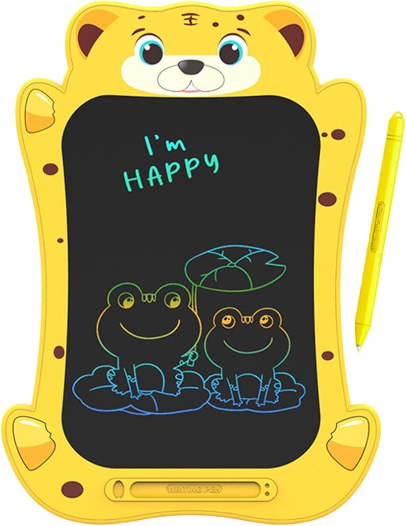 子供用 お絵かきタブレット 8.5インチ 電子メモパッド 高輝度LCD 動物デザイン ワ...