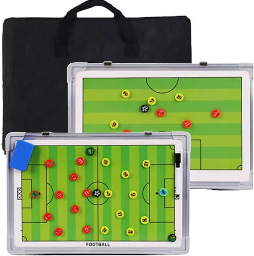 サッカー 作戦ボード サッカーボード マグネット 作戦盤 コーチング (収納袋付き)