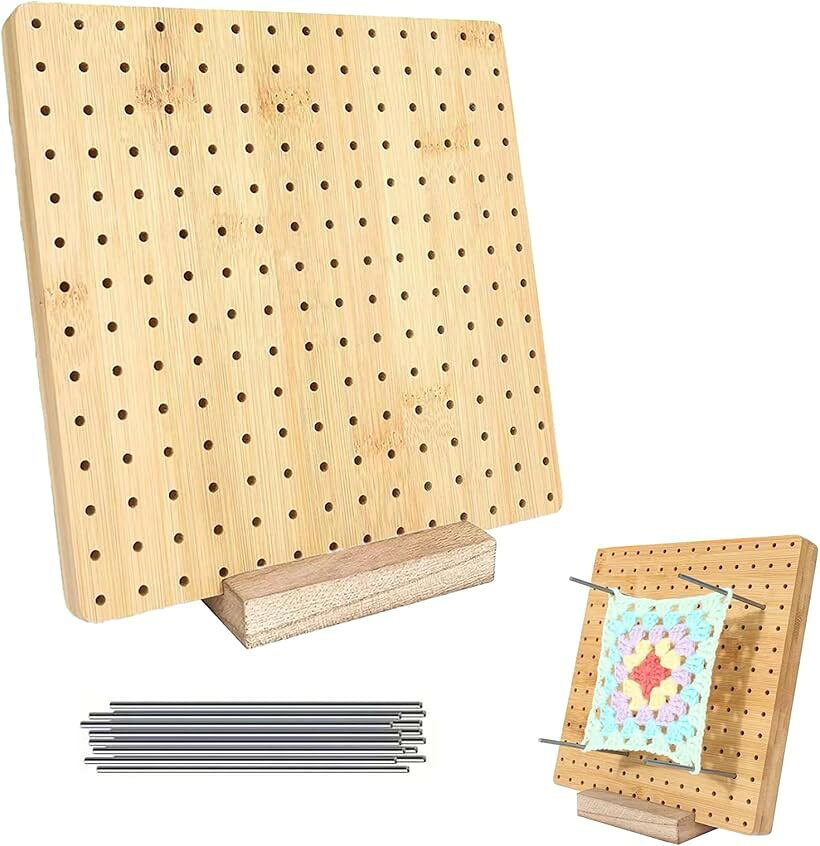 バリエーションコード : 2buthnfj3g商品コード2b9w582w99商品名ブロッキングボード かぎ針編み 編み物 ボード 20cmx20cm ステンレスピン20本 手縫い針付きブランドPREMIUMMカラーブラウン「196個の穴・20本のピン」196個の穴と各列14個の穴があり、長さ5.9インチのステンレスピン15本が付属。ピンは簡単に差し込むことができ、編み物を均等に保てるので初心者にも最適です。「安心の木製素材」環境に優しい木材を使用したかぎ針編みブロッキングボード。強度と耐久性をクリアしたものを使用し、しっかりと研磨されており表面は滑らかに仕上げられています。「便利な編み物ツール」編み物やかぎ針編みのDIYに最適です。ブロッキングボードを使って、自由にお好みのパターンをデザインできます。老若男女とわず簡単に使うことができます。「高品質」かぎ針編みブロッキングボードのピンホールは、すべて機械で正確に開けられています。正確な穴と広い作業スペースにより、多くの編み物ピースを正確に固定できます。※ 他ネットショップでも併売しているため、ご注文後に在庫切れとなる場合があります。予めご了承ください。※ 品薄または希少等の理由により、参考価格よりも高い価格で販売されている場合があります。ご注文の際には必ず販売価格をご確認ください。※ 沖縄県、離島または一部地域の場合、別途送料の負担をお願いする場合があります。予めご了承ください。※ お使いのモニタにより写真の色が実際の商品の色と異なる場合や、イメージに差異が生じることがあります。予めご了承ください。※ 商品の詳細（カラー・数量・サイズ 等）については、ページ内の商品説明をご確認のうえ、ご注文ください。※ モバイル版・スマホ版ページでは、お使いの端末によっては一部の情報が表示されないことがあります。すべての記載情報をご確認するには、PC版ページをご覧ください。「サイズ詳細」 ブロッキングボード: 約20cmx20cm、スティック10本: 約10cm、手縫い針5本：7cmとなっております。