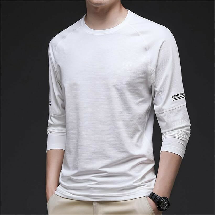 メンズ 長袖 Tシャツ スポーツシャツ アンダーシャツ 吸汗速乾 抗菌 UVカットパー...