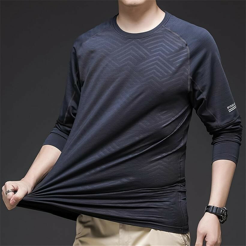 メンズ 長袖 Tシャツ スポーツシャツ アンダーシャツ 吸汗速乾 抗菌 UVカットパー...