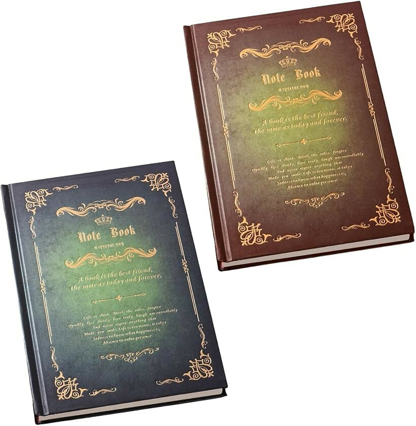 バリエーションコード : 2buf9pysd5商品コード2buf9lutqo商品名アンティーク ノート 魔導書 a5 おしゃれ 日記帳 2冊ブランドArchnoteカラーグリーンとブラウン魔導書の世界へ誘うアンティーク風デザインのノートセット：まるで魔術の呪文が書かれている魔道書のような外観アンティーク ノート セットは、2色セットで異なる雰囲気を楽しめます。ファンタジー好きやクリエイティブな方に最適なおしゃれなノートです。高品質の用紙でインク滲み防止：A5サイズで240ページの高品質用紙を採用。厚みがあるため、書き込んだ文字やイラストが鮮明に残り、長期保存にも耐えるので日記帳にもおすすめ。整然とした書き込みが可能：美しくデザインされた罫線ページで、日記、アイデアメモ、占いの結果など、整理されたレイアウトを簡単に作成可能で、あなたの創造力を引き出します。ギフトにも最適な2冊セット：2冊セットで、それぞれ異なるカラーが楽しめるため、個人用と魔法やファンタジーを愛する方へのプレゼント用に分けて使うなど、用途が広がります。もちろん、1冊は日常の記録、もう1冊はクリエイティブなアイデアをまとめる専用など様々な使い方が可能です。サイズ：幅15cm 縦21cm 厚さ1.7cm A5サイズ※ 他ネットショップでも併売しているため、ご注文後に在庫切れとなる場合があります。予めご了承ください。※ 品薄または希少等の理由により、参考価格よりも高い価格で販売されている場合があります。ご注文の際には必ず販売価格をご確認ください。※ 沖縄県、離島または一部地域の場合、別途送料の負担をお願いする場合があります。予めご了承ください。※ お使いのモニタにより写真の色が実際の商品の色と異なる場合や、イメージに差異が生じることがあります。予めご了承ください。※ 商品の詳細（カラー・数量・サイズ 等）については、ページ内の商品説明をご確認のうえ、ご注文ください。※ モバイル版・スマホ版ページでは、お使いの端末によっては一部の情報が表示されないことがあります。すべての記載情報をご確認するには、PC版ページをご覧ください。