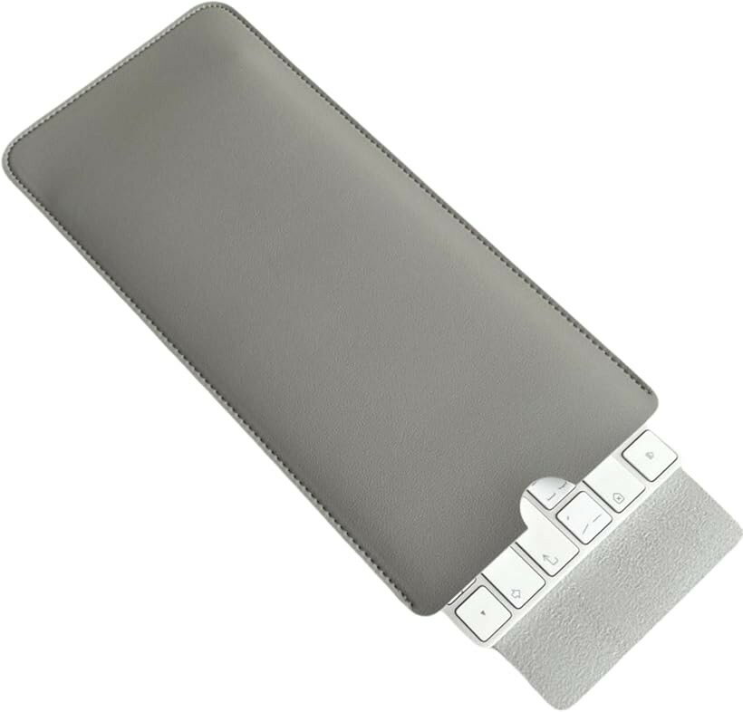 マジックキーボードケース Magic Keyboard スリムスリーブカバー 耐衝撃 合皮素材 (ライトグレー)