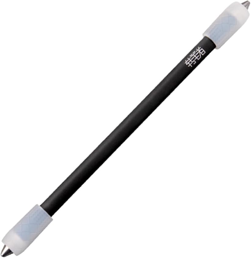マットスティック ペン回し専用ペン 滑り止め加工品 初心者に (ブラック, 23cm 23g 太さ10.5mm)