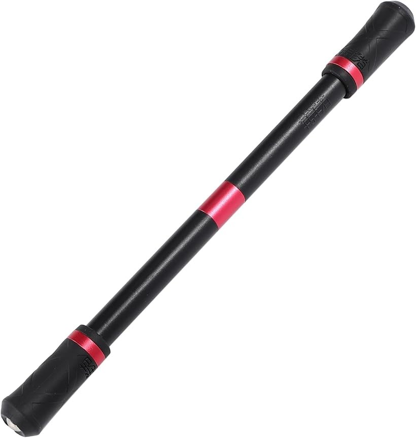 ペン回し専用ペン ブラックサムライ22cm ABS製 24g 銀 (レッド)