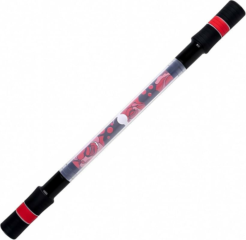ZW-1003 ペン回し専用ペン 太軸22cm 重さ20.9g 安定感 パフォーマンスモデル (赤)