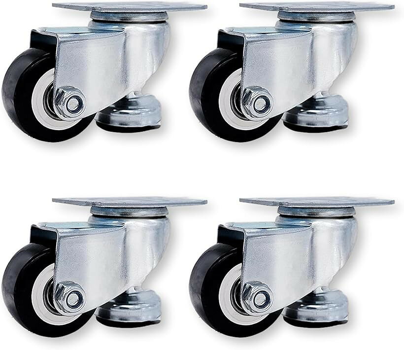 バリエーションコード : 2b9svwg5uk商品コード2b9svwk5pr商品名キャスター アジャスター フット付 4個セット 耐荷重 200KG 120KG 作業 DIY 機械 設備 家具 台車 自立ブランドMTP ＆ Styleカラー4個セット(大)商品仕様 ： （大）プレートサイズ：62.0mm x 62.0mm (長さ x 幅)　車輪幅：24.0mm　車輪径：50.0mm　取付高：73.0mm　耐荷重：キャスター200KG　取り付け穴径：M6/M8　（小）プレートサイズ：49.0mm x 49.0mm　車輪幅：20.0mm　車輪径：40.0mm　取付高：60.0mm　耐荷重：キャスター120KG　取り付け穴径：M6/M8優れた耐震性 ： 機械の長期固定に最適で、商業施設ディスプレイ、スチール棚、木工家具、OA機器、情報通信機器、工場設備、建設などの運搬に最適です。スムーズな移動性 ： 特殊合成ゴム製のホイールで耐蝕性、防塵性に優れ、静音で床面へのダメージを防ぎます。360°の回転が可能で狭い空間でも方向転換が容易です。高さ調節が簡単 ： 機械設置後に高さを簡単に調整でき、車輪とアジャスターフットが一体化しているため取り付けが容易です。注意 ： 必ずアジャスターフットを持ち上げ、ネジを締めてから移動させてください。アジャスターフットはキャスターの旋回を止める役割を目的としてご使用ください。※ 他ネットショップでも併売しているため、ご注文後に在庫切れとなる場合があります。予めご了承ください。※ 品薄または希少等の理由により、参考価格よりも高い価格で販売されている場合があります。ご注文の際には必ず販売価格をご確認ください。※ 沖縄県、離島または一部地域の場合、別途送料の負担をお願いする場合があります。予めご了承ください。※ お使いのモニタにより写真の色が実際の商品の色と異なる場合や、イメージに差異が生じることがあります。予めご了承ください。※ 商品の詳細（カラー・数量・サイズ 等）については、ページ内の商品説明をご確認のうえ、ご注文ください。※ モバイル版・スマホ版ページでは、お使いの端末によっては一部の情報が表示されないことがあります。すべての記載情報をご確認するには、PC版ページをご覧ください。