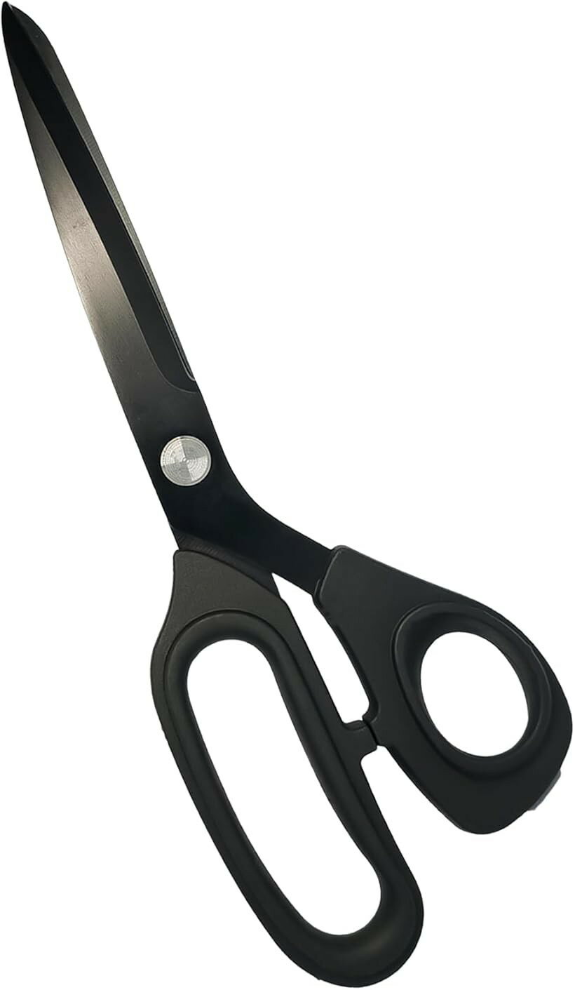 商品コード2brqoq8kh9商品名裁ちばさみ たちばさみ 布用 革用 24.5cm ステンレス鋼刃 黒刃加工 裁ち鋏 洋裁 手芸 はさみ 裁縫 ハサミブランドNirvisaカラーブラック「プロ仕様の切れ味x防錆ブラックコーティング」 裁ちばさみの刃には厳選された焼き入れステンレス鋼を採用。鋭い切れ味を実現するだけでなく、表面に特殊な「黒刃防腐処理」を施すことで、サビや汚れに強く、理想の切れ味が長期間持続します。「30%軽量化で疲れにくい設計」 同サイズの一般的な裁ちばさみと比較して、約30%の軽量化に成功しました。本体重量わずか170gのため、長時間の裁断作業でも手首や肩への負担が少なく、女性やご年配の方でも軽快に作業を行えます。「滑らず手にフィットするエラストマーハンドル」 持ち手部分には、弾力性のある「エラストマー樹脂」を採用。滑りにくく、握った力が刃先まで効率よく伝わるため、布や革等厚手の生地も軽い力でスムーズにカットできます。「商品詳細」 本体サイズ：全長24.5cm x 幅9cm 刃渡り：10.5cm 重量：170g 材質：焼き入れステンレス鋼（黒刃処理）、エラストマー樹脂（グリップ）※ 他ネットショップでも併売しているため、ご注文後に在庫切れとなる場合があります。予めご了承ください。※ 品薄または希少等の理由により、参考価格よりも高い価格で販売されている場合があります。ご注文の際には必ず販売価格をご確認ください。※ 沖縄県、離島または一部地域の場合、別途送料の負担をお願いする場合があります。予めご了承ください。※ お使いのモニタにより写真の色が実際の商品の色と異なる場合や、イメージに差異が生じることがあります。予めご了承ください。※ 商品の詳細（カラー・数量・サイズ 等）については、ページ内の商品説明をご確認のうえ、ご注文ください。※ モバイル版・スマホ版ページでは、お使いの端末によっては一部の情報が表示されないことがあります。すべての記載情報をご確認するには、PC版ページをご覧ください。