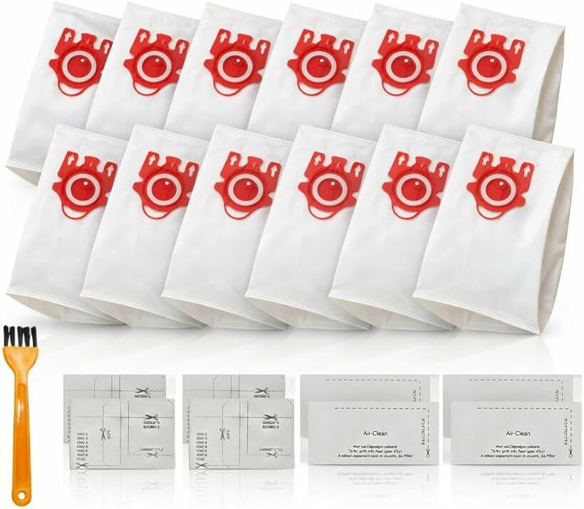 互換品ミーレ対応 互換 掃除機 紙パック フィルター ハイクリーン miele対応 消耗品 FJM Compact C2 C1 12枚入り+4枚+4枚