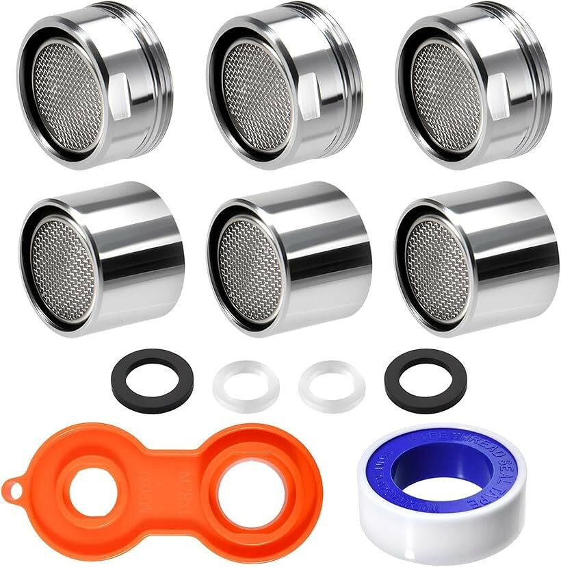 商品コード2brvy2fydq商品名4個セット 節水キャップ 蛇口エアレーター キッチン蛇口エアレーター交換用 15/16インチのシンクエアレーター交換用 オス メススレッド蛇口パーツブランドGOLD DEERカラーシルバー「セット内容」水栓エアレーター4個、ワッシャー4枚、エアレーター交換レンチ1本のセットです。日常使用と交換用に十分な数量をご用意しています。「高品質素材」無垢の真鍮にクロームめっき仕上げを施し、強化ABS樹脂とステンレス鋼構造を採用。優れた耐久性と耐食性を実現します。「簡単取付け」ねじ込み式の簡単取付け設計で、エアレーターの着脱や交換もスムーズ。わずか数秒で組み立てられ、すぐに節水をスタートできます。ほとんどのM24ねじ付き水栓に取り付け可能です。「寸法」本製品の交換用エアレーターは、標準24mm（15/16インチ）オスねじ、22mm（55/64インチ）メスねじに対応しています。ご購入前に、お使いのエアレーターのサイズをご確認ください。「節水性能」エアレーターが吐水速度を高め、水流の勢いを向上させるとともに、安定した水流を生成。効果的な節水を実現し、不純物をろ過しながら、豊かな気泡を含んだやさしい水質に。銅製筐体は非常に丈夫で、騒音低減にも寄与します。※ 他ネットショップでも併売しているため、ご注文後に在庫切れとなる場合があります。予めご了承ください。※ 品薄または希少等の理由により、参考価格よりも高い価格で販売されている場合があります。ご注文の際には必ず販売価格をご確認ください。※ 沖縄県、離島または一部地域の場合、別途送料の負担をお願いする場合があります。予めご了承ください。※ お使いのモニタにより写真の色が実際の商品の色と異なる場合や、イメージに差異が生じることがあります。予めご了承ください。※ 商品の詳細（カラー・数量・サイズ 等）については、ページ内の商品説明をご確認のうえ、ご注文ください。※ モバイル版・スマホ版ページでは、お使いの端末によっては一部の情報が表示されないことがあります。すべての記載情報をご確認するには、PC版ページをご覧ください。