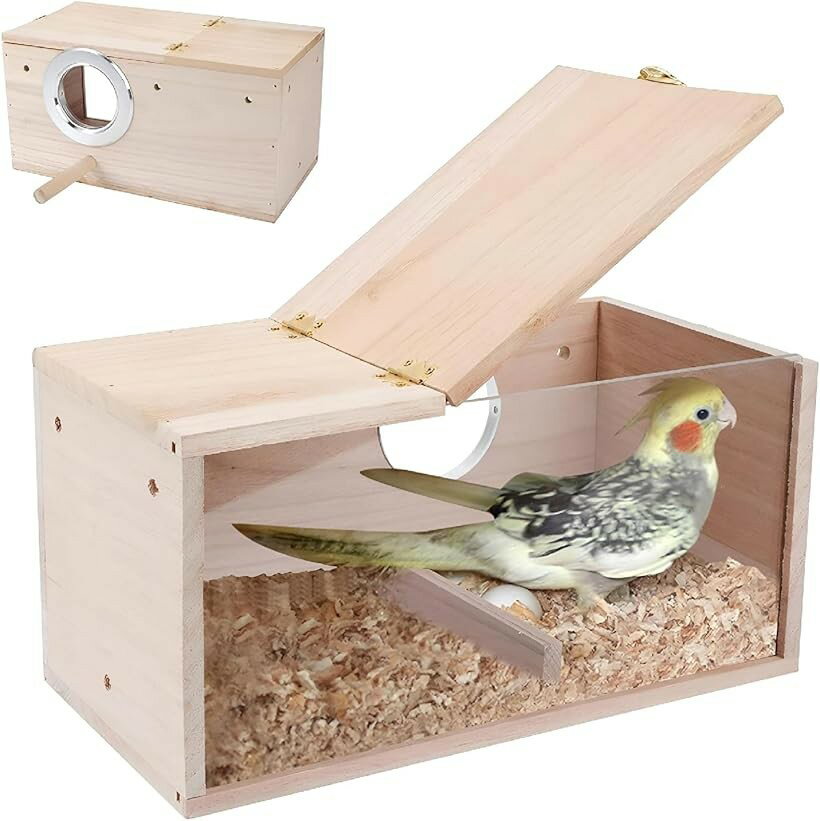 バリエーションコード : 2b9df29o0d商品コード2b9df2q28g商品名巣箱 鳥の巣 繁殖ボックス 横式 天然木材 片面 アクリル板 インコ 鳥 孵化 ベージュ MブランドZERONOWAカラーベージュサイズ等M天然木使用、外付け用の巣箱です。セキセイインコなどの小鳥をはじめ、ハムスター、モモンガなどの小動物の新たなお家に。また小鳥の巣引き用の巣箱としてもご使用ください。取り付けはかんたん。付属のネジでケージに締め付けるだけ。外付けはもちろん、大きめのケージなら中付けでもOK。取り外しもかんたんなので、こまめにお掃除ができそう。片面はアクリル板となっており、中の様子を見ることができるので、観察、お世話に適しています。丸い出入口がついており、小鳥や小動物が、自由に行き来できるのもうれしい。サイズはS、M、Lの3種類。飼っている小鳥やハムスター等のサイズに合わせて、お好きなものをお選びください。「サイズ」 約25cmx13cmx13cm 「素材」 桐、アクリル 「商品重量」約433g 「内容」 1個※ 他ネットショップでも併売しているため、ご注文後に在庫切れとなる場合があります。予めご了承ください。※ 品薄または希少等の理由により、参考価格よりも高い価格で販売されている場合があります。ご注文の際には必ず販売価格をご確認ください。※ 沖縄県、離島または一部地域の場合、別途送料の負担をお願いする場合があります。予めご了承ください。※ お使いのモニタにより写真の色が実際の商品の色と異なる場合や、イメージに差異が生じることがあります。予めご了承ください。※ 商品の詳細（カラー・数量・サイズ 等）については、ページ内の商品説明をご確認のうえ、ご注文ください。※ モバイル版・スマホ版ページでは、お使いの端末によっては一部の情報が表示されないことがあります。すべての記載情報をご確認するには、PC版ページをご覧ください。