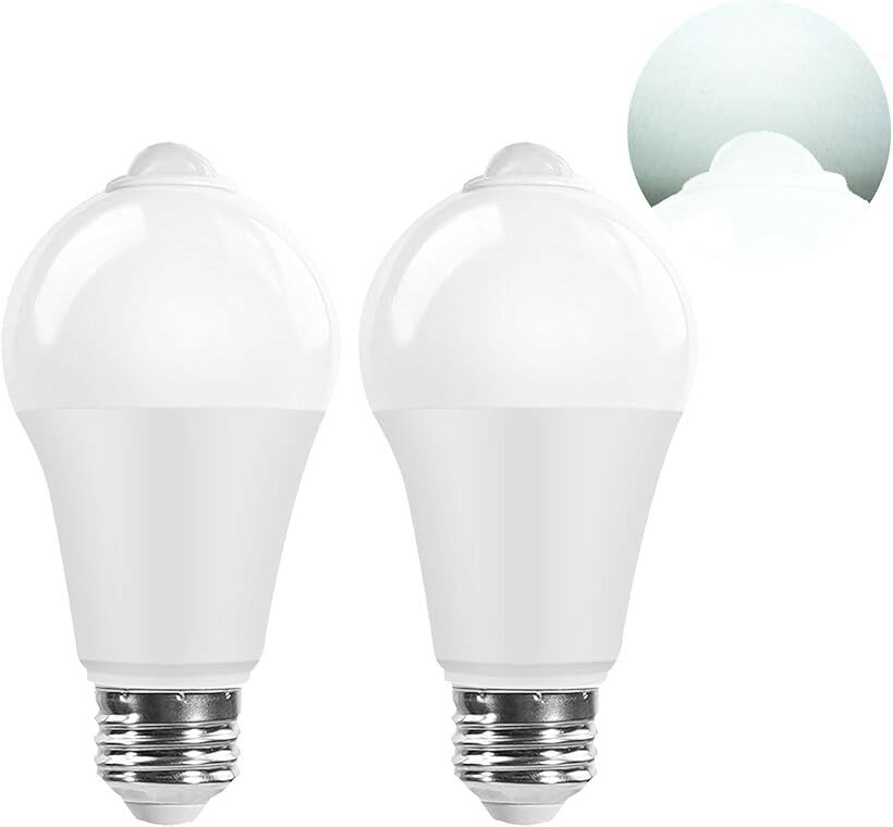 LED電球 光センサーと人体センサー付き E26口金 ハロゲン電球80 Wに相当し 色温度6...