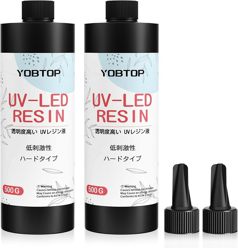 バリエーションコード : 2buog12c6p商品コード2butjtxw1f商品名レジン液 UVレジン液 大容量 高い透明 急速に硬化 ハードタイプ 低粘度 詰替用 初心者 UVレジン UV-LED対応 DIY 手作りクラフト ジュエリー デザイン 用途広いブランドYOBTOPカラー1000gサイズ等1000g「高い透明 ＆ 黄変しにくい」YOBTOP UVレジン液は硬化後にガラスのようにクリアな仕上がりで、封入素材の鮮明が見えます。黄変防止技術により、時間が経っても作品が黄色く濁る心配がありません。着色剤との相性も抜群で、混ぜるカラーがそのまま美しく発色します。「粘度が適当で使いやすい」適度な粘度で、細かいモールドや複雑な形状にもスムーズに流し込みやすいし、気泡も抑えます。好きな色とアクセサリーを自由に組み合わせることもできます。それらはうまく溶け込むことができます。DIY初心者でもストレスなく美しい作品を作れます。「UV-LEDランプ対応 ＆ 急速硬化」UVレジン液はUVランプやUV-LEDランプで硬化できます。特殊配合により、硬化に要する時間が非常に短い。硬化後のべたつきが少ないので、すぐに次の工程に移れるのが特徴です。初心者からプロまで、効率的な作業が可能です。「高品質原料 ＆ 低刺激性」YOBTOPは長年の樹脂生産の経験を持っており、レジンは環境に優しい原料を使用しております、無毒でVOCを含まず、低刺激性で作業中の不快感を大幅軽減。匂いに敏感な方でも安心してご利用いただけます。「幅広い用途 ＆ 大容量」クリアレジンジンは、ジュエリーDIY制作、金型鋳造、樹脂スプライシング、工芸品の装飾、鋳造、スプライシングなどに最適です。さらに豊富なサイズが選べる。詰め替えにも便利。大切な人への手作りのプレゼントに作りましょう。※ 他ネットショップでも併売しているため、ご注文後に在庫切れとなる場合があります。予めご了承ください。※ 品薄または希少等の理由により、参考価格よりも高い価格で販売されている場合があります。ご注文の際には必ず販売価格をご確認ください。※ 沖縄県、離島または一部地域の場合、別途送料の負担をお願いする場合があります。予めご了承ください。※ お使いのモニタにより写真の色が実際の商品の色と異なる場合や、イメージに差異が生じることがあります。予めご了承ください。※ 商品の詳細（カラー・数量・サイズ 等）については、ページ内の商品説明をご確認のうえ、ご注文ください。※ モバイル版・スマホ版ページでは、お使いの端末によっては一部の情報が表示されないことがあります。すべての記載情報をご確認するには、PC版ページをご覧ください。