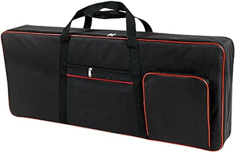 バリエーションコード : 2b4qi1sixd商品コード2b88f3d2vl商品名保護クッション入 防水 背負える キーボード キャリーケース リュック 2WAY 61鍵 電子ピアノ シンセサイザー ソフト バッグブランドLaquestカラーブラック・手提げ・リュック2wayの61鍵盤キーボードソフトケースです。車への積載や、鍵盤の埃詰まり予防に室内保管にも。・蓋面と底面にクッション材入り、大事な楽器を運搬中の衝撃から保護してくれます＊ 防水生地と機能面もしっかり確保でプチプライス＊・練習場所・ライブ会場への持ち運びに便利な、縦にできるリュック型。エレベーターや電車移動でも楽々＊・角はパイピング補強、前面にはケーブル類などの小物を収納できる2つのポケット付きです。メインルームのファスナーは両方向に開くので出し入れ簡単＊・長さ100cm、幅42cm。汎用品、対応機種一例：Gopiano、CTK-6250、など。生地厚600デニール※ 他ネットショップでも併売しているため、ご注文後に在庫切れとなる場合があります。予めご了承ください。※ 品薄または希少等の理由により、参考価格よりも高い価格で販売されている場合があります。ご注文の際には必ず販売価格をご確認ください。※ 沖縄県、離島または一部地域の場合、別途送料の負担をお願いする場合があります。予めご了承ください。※ お使いのモニタにより写真の色が実際の商品の色と異なる場合や、イメージに差異が生じることがあります。予めご了承ください。※ 商品の詳細（カラー・数量・サイズ 等）については、ページ内の商品説明をご確認のうえ、ご注文ください。※ モバイル版・スマホ版ページでは、お使いの端末によっては一部の情報が表示されないことがあります。すべての記載情報をご確認するには、PC版ページをご覧ください。手提げ・リュック2wayの61鍵盤キーボードソフトケースです。車への積載や、鍵盤の埃詰まり予防に室内保管にも。蓋面と底面にクッション材入り、大事な楽器を運搬中の衝撃から保護してくれます＊防水生地と機能面もしっかり確保でプチプライス＊練習場所・ライブ会場への持ち運びに便利な、縦にできるリュック型。エレベーターや電車移動でも楽々＊角はパイピング補強、前面にはケーブル類などの小物を収納できる2つのポケット付きです。メインルームのファスナーは両方向に開くので出し入れ簡単＊長さ100cm、幅42cm。汎用品、対応機種一例：Gopiano、CTK-6250、など。生地厚600デニール。