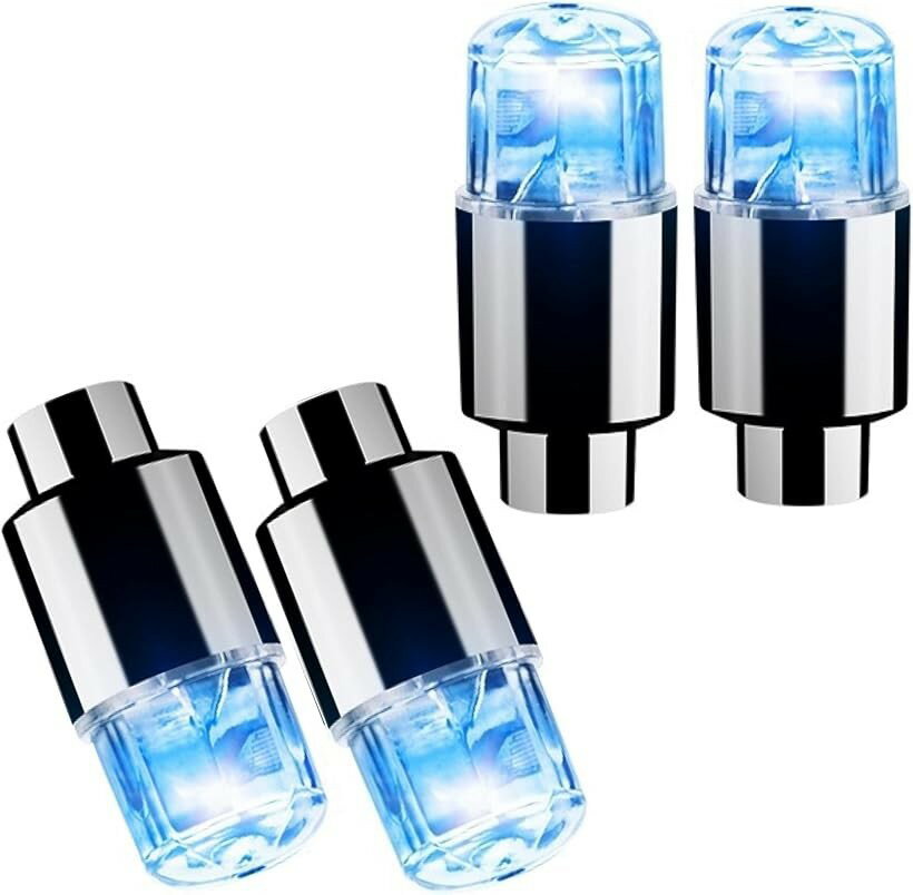 バリエーションコード : 2b25c6r9l6商品コード2b25ci9hkf商品名互換品 タイヤ LED エアバルブ キャップ ライト ランプ バルブ ドレスアップ カスタム カスタマイズ パーツ アクセサリー 車 バイク 原付 自転車 車椅子 社外 汎用ブランドMelioreカラーブルーサイズ等ワンサイズ・明るさセンサー付きのLEDエアバルブキャップです。車だけでなくバイク、原付、自転車、車椅子などにも取り付けできます。また、タイヤが回っている時のみ光るので電池を無駄に消耗することもありませんし、 明るさセンサーも付いてるので、昼間は太陽光を感知して点灯しなく省エネです。・タイヤのエアバルブに付いているキャップをこれに変えるだけでタイヤの回転と共に円を描いて光ります。バルブを取り替えるだけなので面倒な作業や工具は必要ありませんので、お手軽にドレスアップやカスタムパーツとして活躍します。＊4個セットなので2輪の場合は予備やお友達へのプレゼントとしても喜ばれるかと思います。・車椅子、シニアカー（セニアカー）、お子様の自転車などに取り付ければ、夜道の安全性の向上に役立ちます。＊アメリカンタイプやフランス製などの自転車ですと対応していないことがありますので予めご了承ください。＊防水・耐衝撃で悪路・悪天候でも安心です。・＊電池は付属しておりません。商品1個当たりG10タイプ(例 : LR1130など)の電池が3つ必要です。・商品の製造及び仕様によりネジ部に少しバリが残っていることがありますので予めご了承ください。バリがある場合は指で簡単にポロッと取れますが、必ず軍手などで手先を保護してから作業してください。※ 他ネットショップでも併売しているため、ご注文後に在庫切れとなる場合があります。予めご了承ください。※ 品薄または希少等の理由により、参考価格よりも高い価格で販売されている場合があります。ご注文の際には必ず販売価格をご確認ください。※ 沖縄県、離島または一部地域の場合、別途送料の負担をお願いする場合があります。予めご了承ください。※ お使いのモニタにより写真の色が実際の商品の色と異なる場合や、イメージに差異が生じることがあります。予めご了承ください。※ 商品の詳細（カラー・数量・サイズ 等）については、ページ内の商品説明をご確認のうえ、ご注文ください。※ モバイル版・スマホ版ページでは、お使いの端末によっては一部の情報が表示されないことがあります。すべての記載情報をご確認するには、PC版ページをご覧ください。ご注意（免責）＞必ずお読み下さい取り付けに関してのサポートはおこなっておりません。また、対応車種であっても適合しているかサイズなどを必ず確認し、取り付けに自信のない方は専門業者へご依頼ください。装着後の事故においても責任は負いかねます。明るさセンサー付きのLEDエアバルブキャップです。車だけでなくバイク、原付、自転車、車椅子などにも取り付けできます。バルブを取り替えるだけなので面倒な作業や工具は必要ありませんので、お手軽にドレスアップやカスタムパーツとして活躍します。＊4個セットなので2輪の場合は予備やお友達へのプレゼントとしても喜ばれるかと思います。タイヤが回っている時のみ光るので電池を無駄に消耗することもありませんし、明るさセンサーも付いてるので、昼間は太陽光を感知して点灯しなく省エネです。タイヤのエアバルブに付いているキャップをこれに変えるだけでタイヤの回転と共に円を描いて光ります。車椅子、シニアカー（セニアカー）、お子様の自転車などに取り付ければ、夜道の安全性の向上に役立ちます。アメリカンタイプやフランス製などの自転車ですと対応していないことがありますので予めご了承ください。電池は付属していませんのでボタン電池が別途必要になります。防水・耐衝撃で悪路・悪天候でも安心です。