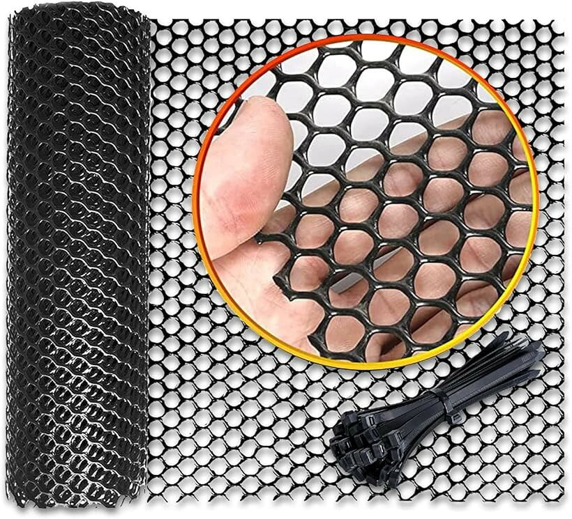 転落防止 ネット ベランダ 階段 窓 落下防止 安全 プラスチック メッシュ diy 0.8穴 40cmx2m (0.8穴 40cmx2m)