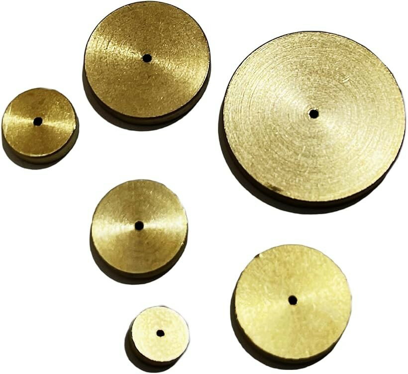 丸ヘリ定規 レザークラフト 工具 マーキング 丸型 真鍮 型紙 レザークラフトキット 革細工 布 YM-300-MJ Bタイプ (Bタイプ)