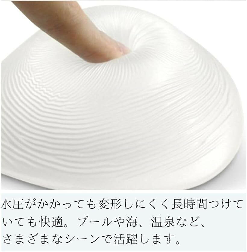乳がん パッド 水着 水中用 全摘パッド 透明シリコンパッド 温泉 お風呂 200g (200g)