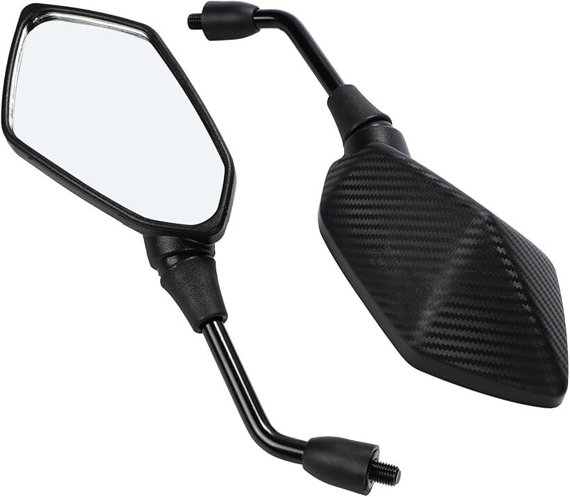 バリエーションコード : 2bjdh0hwvy商品コード2bjdhukwn8商品名nakira バイク用ミラー カスタム 汎用 8mm 左右2本セット ライブディオ スーパーディオ トゥデイ カーボン柄ブランドナキラ(Nakira)カラーカーボン柄nakira バイク用ミラー カスタム 汎用 8mm 左右2本セット ライブディオ スーパーディオ トゥデイ立体型のカスタムミラー。汎用パーツ。ネジ仕様 8mm 正ネジ様々なバイクにマッチするデザイン。マフラー、グリップなどの交換に合わせてカスタムにも効果的です。適応車種 ライブディオ スーパーディオ トゥデイ ジャイロ 等 ヤマハ車はアダプターをご用意下さい・コストパフォマンス優先の商品のため製造時、輸送時の傷等ある場合がございます。・車種によりミラーの根本にスペーサー、変換アダプタが入っている場合があります。サイズ確認の際は実車にてご確認ください。※ 他ネットショップでも併売しているため、ご注文後に在庫切れとなる場合があります。予めご了承ください。※ 品薄または希少等の理由により、参考価格よりも高い価格で販売されている場合があります。ご注文の際には必ず販売価格をご確認ください。※ 沖縄県、離島または一部地域の場合、別途送料の負担をお願いする場合があります。予めご了承ください。※ お使いのモニタにより写真の色が実際の商品の色と異なる場合や、イメージに差異が生じることがあります。予めご了承ください。※ 商品の詳細（カラー・数量・サイズ 等）については、ページ内の商品説明をご確認のうえ、ご注文ください。※ モバイル版・スマホ版ページでは、お使いの端末によっては一部の情報が表示されないことがあります。すべての記載情報をご確認するには、PC版ページをご覧ください。