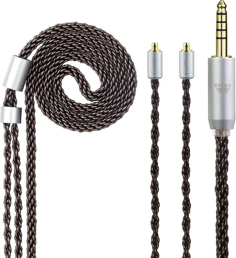 ZT8 リケーブル Pentaconn Earコネクタ イヤホンケーブル 8芯 OFC Acoustune用 4.4mm (4.4mm, Pentaconn Earコネクタ)