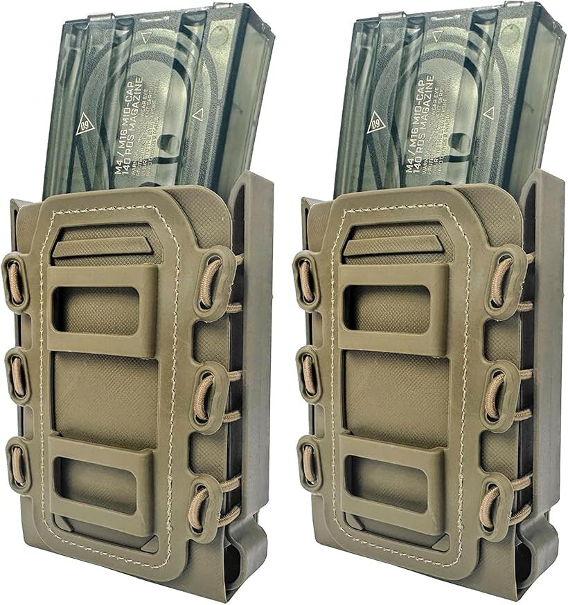 マガジンポーチ マグポーチ M4 AK P90 SCARなど対応 MOLLE ベルト 両方対応 サバゲ...
