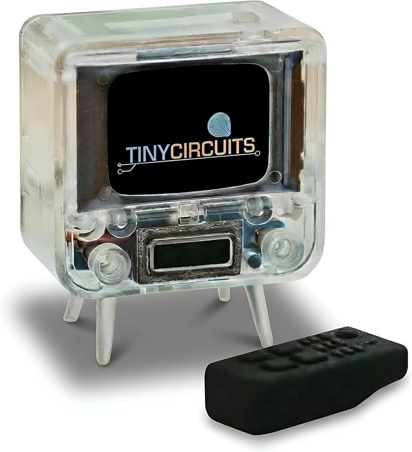 其它 - TinyTV 2 ポータブルレトロミニテレビ (クリア)