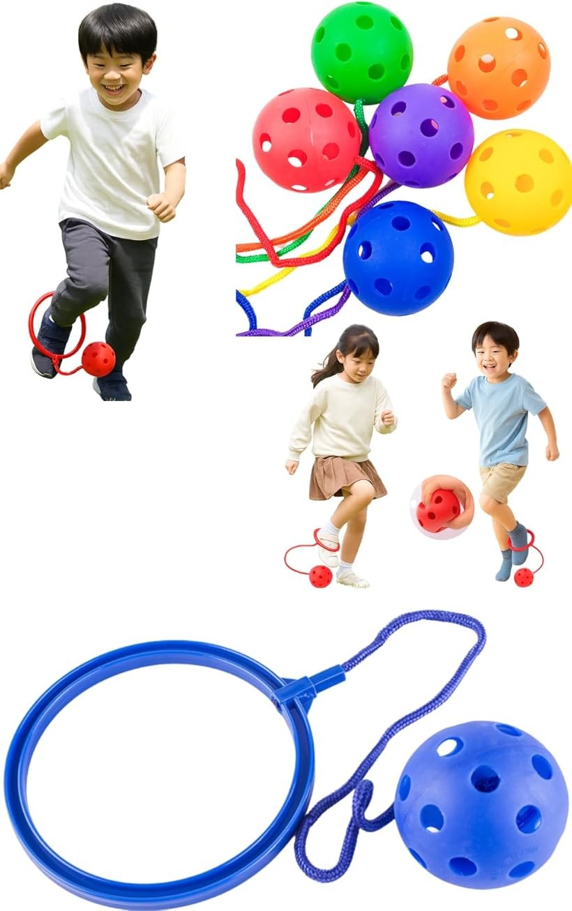 スキップボール なわとび 公園遊びグッズ アウトドア フィットネス 子供用 玩具 1個 (ブルー)