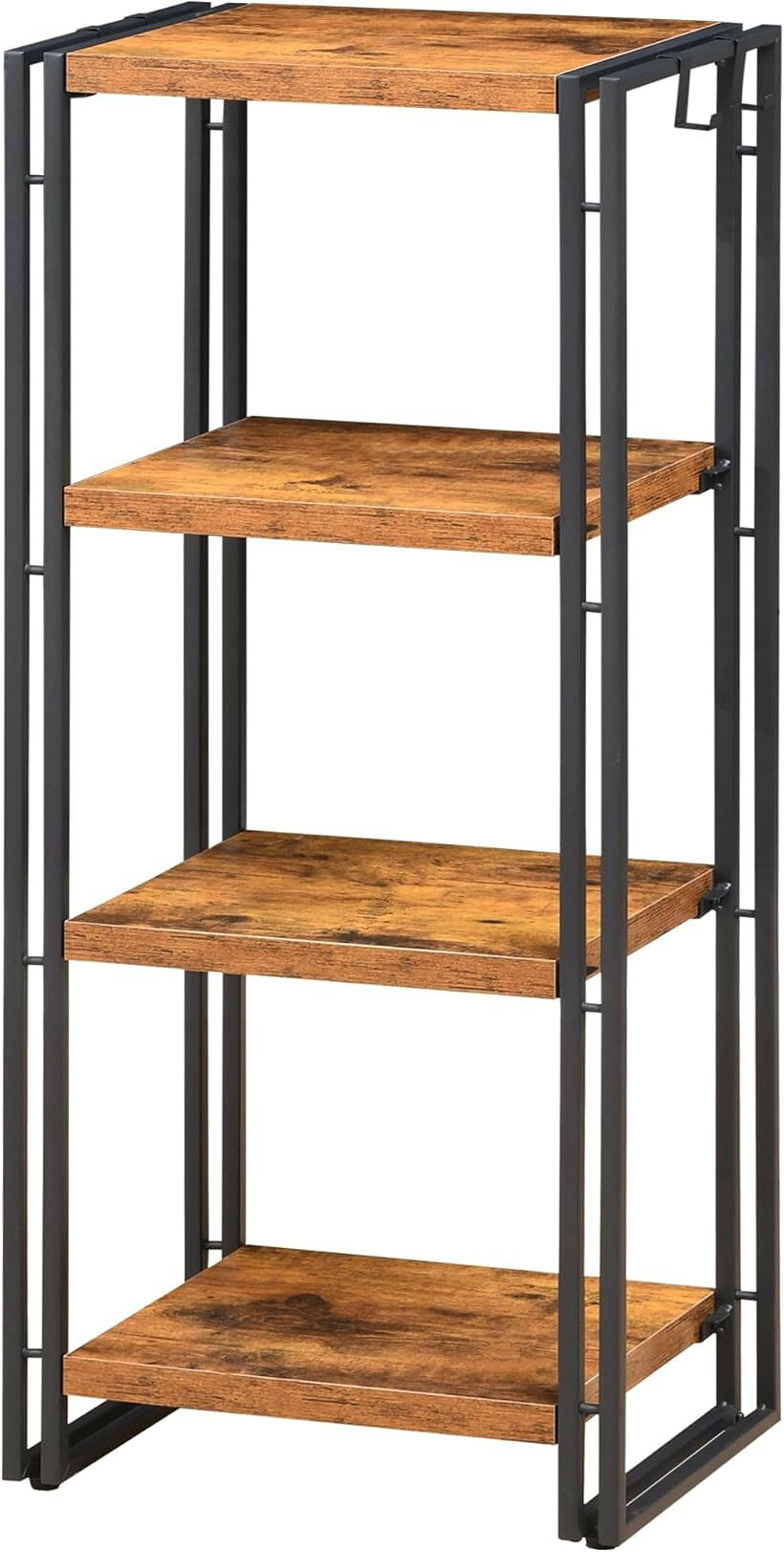 バリエーションコード : 2b244ii42w商品コード2bj1rf43ur商品名ラック オープンシェルフ 4段 木製 収納 本棚 オープンラック キッチンラック リビングラック 棚 おしゃれ 北欧 木目調 組立簡単 ディスプレイラック スチールラック 幅40cmブランドHCHQHSカラーA古木色サイズ等H4-幅40「商品サイズ」幅40x奥行30x高さ113cm。棚板間の高さ：31cm。棚板の厚さ:3cm。耐荷重(約)：棚板各45kg。材質：MDF・スチール。色：古木色「選べるサイズ 17種」 ちょっとした収納として使うコンパクトサイズから大容量の収納ができる大型サイズまで、使用方法に合わせて棚板の数(2種:3段、4段)と幅(5種類:40cm、60cm、80cm、100cm、120cm)とカラー(3種:古木色、ブラック、ホワイト)を選べます。「安定性＆耐久性」耐久性と環境に優しい：当社のスタンディングシェルフは、高品質のMDFと一流の金属で作られており、米国CARB P2基準を満たしています。そのため、悪臭の心配はありません。「簡単な組み立て」この棚のスカンジナビアスタイルは、他の家具と調和するのに適しています。組み立ては非常に簡単で、わずか10分で完了します。＊工具は付属しております。※ 他ネットショップでも併売しているため、ご注文後に在庫切れとなる場合があります。予めご了承ください。※ 品薄または希少等の理由により、参考価格よりも高い価格で販売されている場合があります。ご注文の際には必ず販売価格をご確認ください。※ 沖縄県、離島または一部地域の場合、別途送料の負担をお願いする場合があります。予めご了承ください。※ お使いのモニタにより写真の色が実際の商品の色と異なる場合や、イメージに差異が生じることがあります。予めご了承ください。※ 商品の詳細（カラー・数量・サイズ 等）については、ページ内の商品説明をご確認のうえ、ご注文ください。※ モバイル版・スマホ版ページでは、お使いの端末によっては一部の情報が表示されないことがあります。すべての記載情報をご確認するには、PC版ページをご覧ください。多様なシーンで使いやすいオープンラックです。キッチンラックとしてレンジ、食器の収納はもちろん、リビングや玄関で本、写真や鉢植えを飾ったり、小物を置いたり、ディスプレイラックとして使用してもOKです。収納ラックにも飾り棚にもおすすめです。