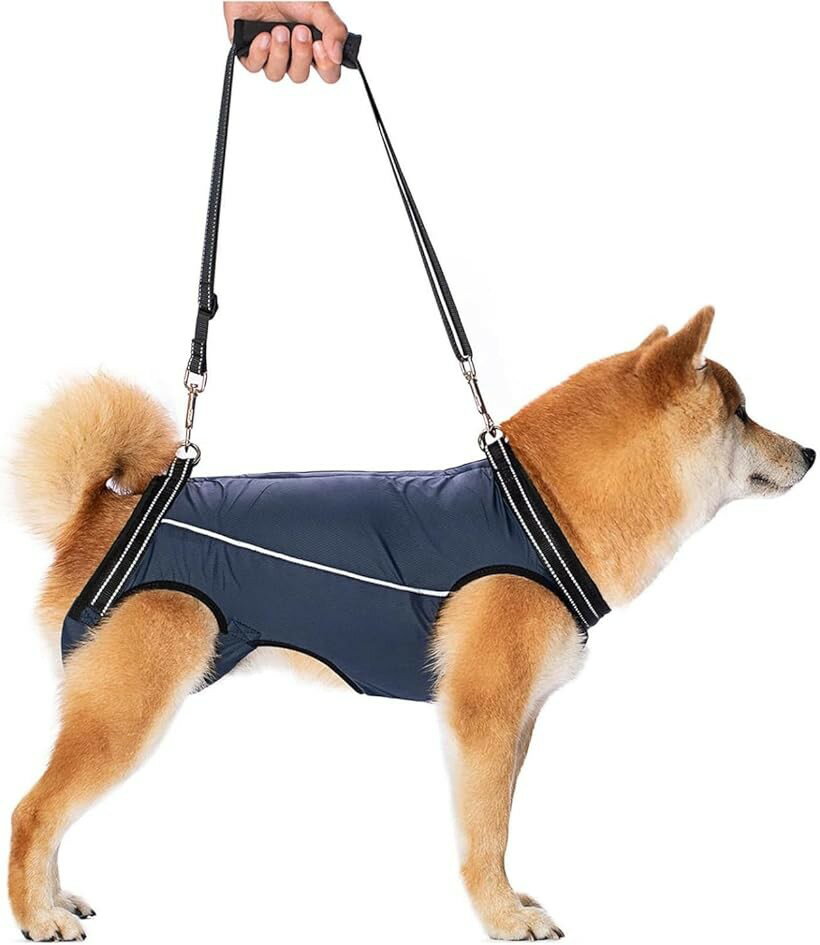 歩行が楽 介護用ハーネス 犬 歩行補助 老犬 補助ハーネス リハビリ 介護用品 夜も...
