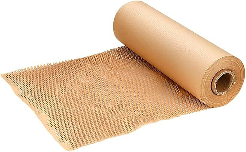 ハニカムクラフト紙 緩衝材 梱包用 引越し 食器包装向け 38cmx10m (38cmx10m)