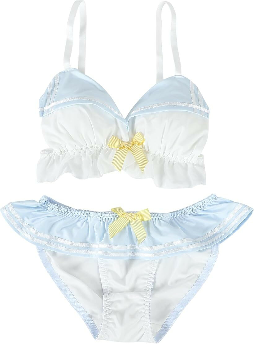 バリエーションコード : 2b6pf9js85商品コード2bjlhdw0ry商品名大きいサイズ ゆめかわ フリフリ ノンワイヤー ブラ ショーツ セットブランドTOKYO GOODS MARKETカラーセーラー服風ブルーサイズ等L大きめサイズの女性にも対応の、キュートなブラ＆ショーツセット。可愛らしく、あどけなさの香るデザインです。フリルやリボン等の凝ったディテールも満載。＊こちらの商品はTOKYO GOODS MARKETがGS1事業者コードを取得している商品です。PURe:bon︎、TOKYO GOODS MARKET︎は当店の登録商標です。掲載の商品画像と実際の色、サイズは、撮影の状況、モニター表示、生産ロットなどで異なる場合がございますので予めご了承ください。仕様・デザインは改良のため予告なく変更することがあります。※ 他ネットショップでも併売しているため、ご注文後に在庫切れとなる場合があります。予めご了承ください。※ 品薄または希少等の理由により、参考価格よりも高い価格で販売されている場合があります。ご注文の際には必ず販売価格をご確認ください。※ 沖縄県、離島または一部地域の場合、別途送料の負担をお願いする場合があります。予めご了承ください。※ お使いのモニタにより写真の色が実際の商品の色と異なる場合や、イメージに差異が生じることがあります。予めご了承ください。※ 商品の詳細（カラー・数量・サイズ 等）については、ページ内の商品説明をご確認のうえ、ご注文ください。※ モバイル版・スマホ版ページでは、お使いの端末によっては一部の情報が表示されないことがあります。すべての記載情報をご確認するには、PC版ページをご覧ください。「素材」100% ナイロン「サイズ」・S(70AB) ショーツ:ウエスト(約)55cm～70cm、脚口幅平置き(約)18～25cm・M(70ABC、75AB) ショーツ:ウエスト(約)60cm～75cm、脚口幅平置き(約)20～27cm・L(75BC、80AB ) ショーツ:ウエスト(約)65cm～80cm、脚口幅平置き(約)23～29cm・XL(80BC、85ABC) ショーツ:ウエスト(約)75cm～90cm、脚口幅平置き(約)25～32cm＊伸縮性がございます。サイズは目安とお考えくださいませ。＊海外生産商品のため、縫製の甘さやほつれ、糸くずの付着などががある場合がございます。予めご了承くださいませ。
