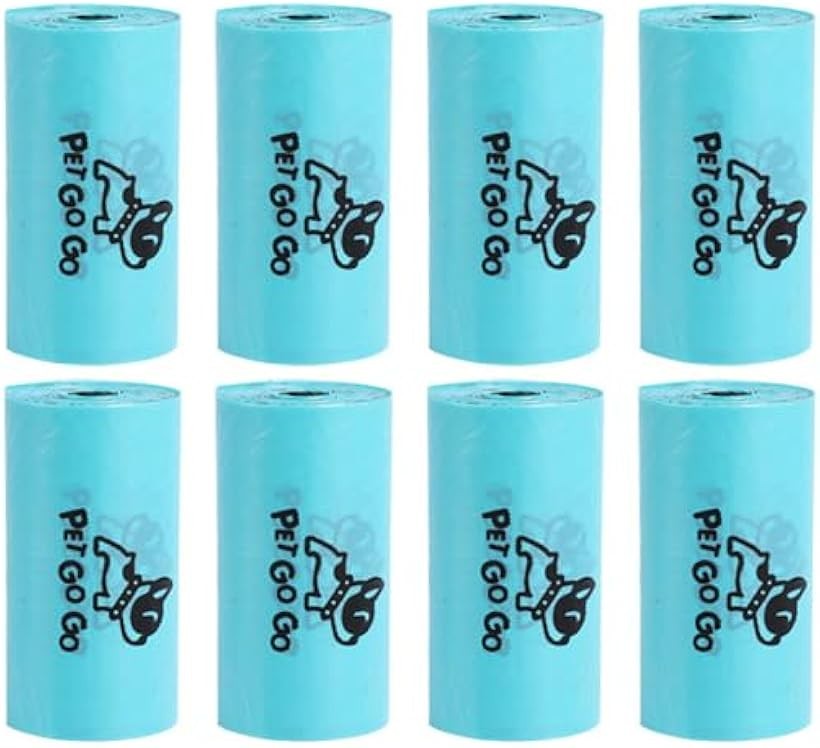 ペットのフン取り 犬用 うんちピッカー うんち取り器 うんち処理 片手操作 散歩 マナー用品 手が汚れない 交換用処理袋 (ブルー)