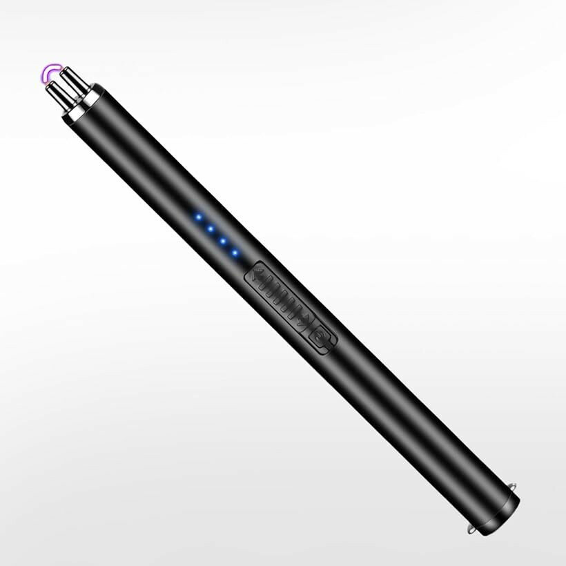 プラズマライター 電子ライター usb 充電式 ラインカッター ブラック (ブラック, ...