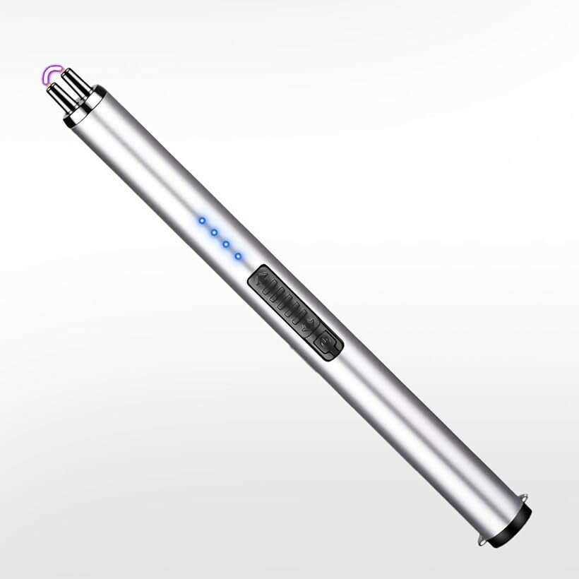 プラズマライター 電子ライター usb 充電式 ラインカッター シルバー (シルバー, ...