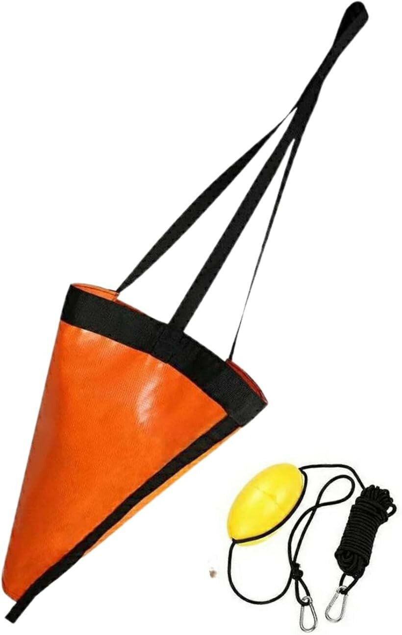 バリエーションコード : 2b958ppvxf商品コード2b9580sqyg商品名パラシュートアンカー シーアンカー セット 海釣り カヤック フィッシング SUP サップ 手漕ぎボート 釣りブランドMO FACTORYカラーオレンジサイズ等XL「水中安定性」このパラシュートアンカーは、特殊設計により水中で迅速に広がり、安定した海釣りをサポート、カヤックやSUP・手漕ぎボートでのフィッシングに最適で、選べる5サイズ（XS～XL）でどんなシーンにも対応する、シーアンカーとしても使え、水中での安定性を提供する必須アイテム「多用途性」 SUP、カヤック、手漕ぎボード、小型船まで、幅広い水上アクティビティに対応、水抜き穴付きの底部設計で、自然な潮流に適応しながらキープする「耐久性と耐候性」 高品質のPVC素材使用により、塩水や強い紫外線にも耐えうる耐久性と耐候性を実現「簡単設置」 複雑な工程は不要で、海にシーアンカーを投入するだけで効果を発揮し、ツインロープタイプで回収も簡単。風に左右されずに思い切り釣りを楽しめる「コンパクト設計」 コンパクトに折り畳みでき、持ち運びも簡単。保管も容易で、釣り具の中に入れておくのにも最適なサイズ感※ 他ネットショップでも併売しているため、ご注文後に在庫切れとなる場合があります。予めご了承ください。※ 品薄または希少等の理由により、参考価格よりも高い価格で販売されている場合があります。ご注文の際には必ず販売価格をご確認ください。※ 沖縄県、離島または一部地域の場合、別途送料の負担をお願いする場合があります。予めご了承ください。※ お使いのモニタにより写真の色が実際の商品の色と異なる場合や、イメージに差異が生じることがあります。予めご了承ください。※ 商品の詳細（カラー・数量・サイズ 等）については、ページ内の商品説明をご確認のうえ、ご注文ください。※ モバイル版・スマホ版ページでは、お使いの端末によっては一部の情報が表示されないことがあります。すべての記載情報をご確認するには、PC版ページをご覧ください。このパラシュートアンカー／シーアンカーは、風と潮流に翻弄される釣りの最適な解決策となります。SUP（スタンドアップパドルボード）、カヤック、手漕ぎボードなどの小型船舶等 30ft(約9m以下のボート)に必須なアイテムです。パラシュートアンカー／シーアンカーを使用し、風による潮の流れを一掃し、ラインキープに最適な状態を維持します。軽量でコンパクトながら、強力な耐久性を誇り、様々な海洋環境での使用に耐える設計となっています。XS，S，M，L，XL の5サイズを取り揃えております。ボートサイズに合わせて選択ください。