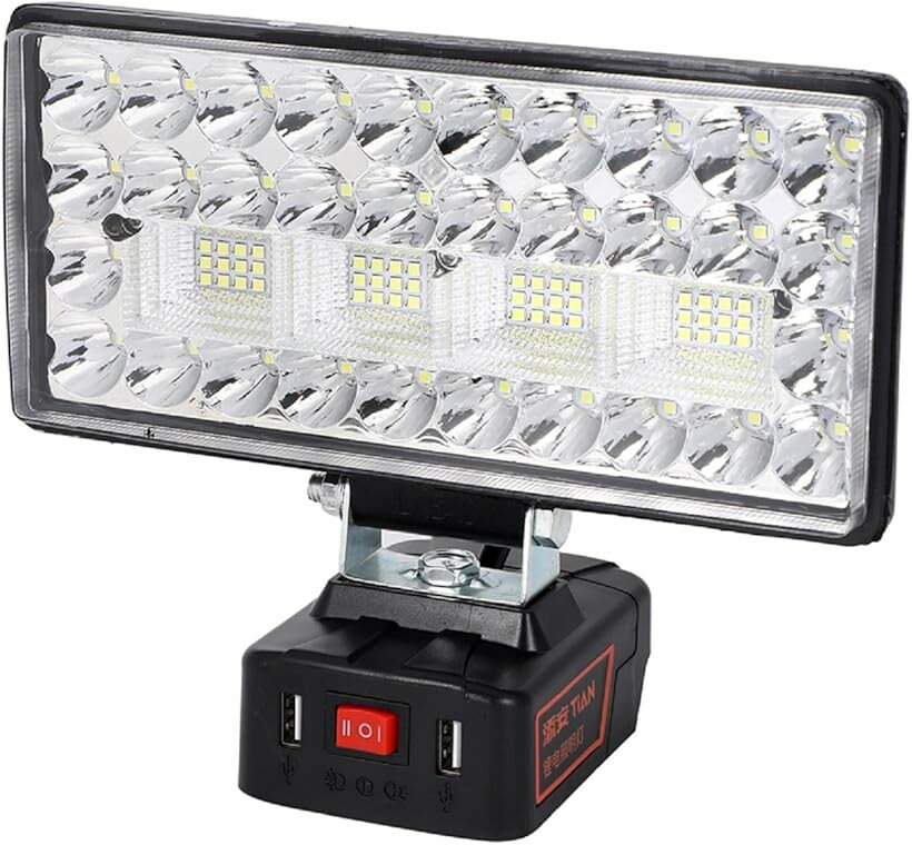 互換 互換 LED ワークライト マキタバッテリー 18V 14V 投光器 DIY 集魚灯 作業 防...