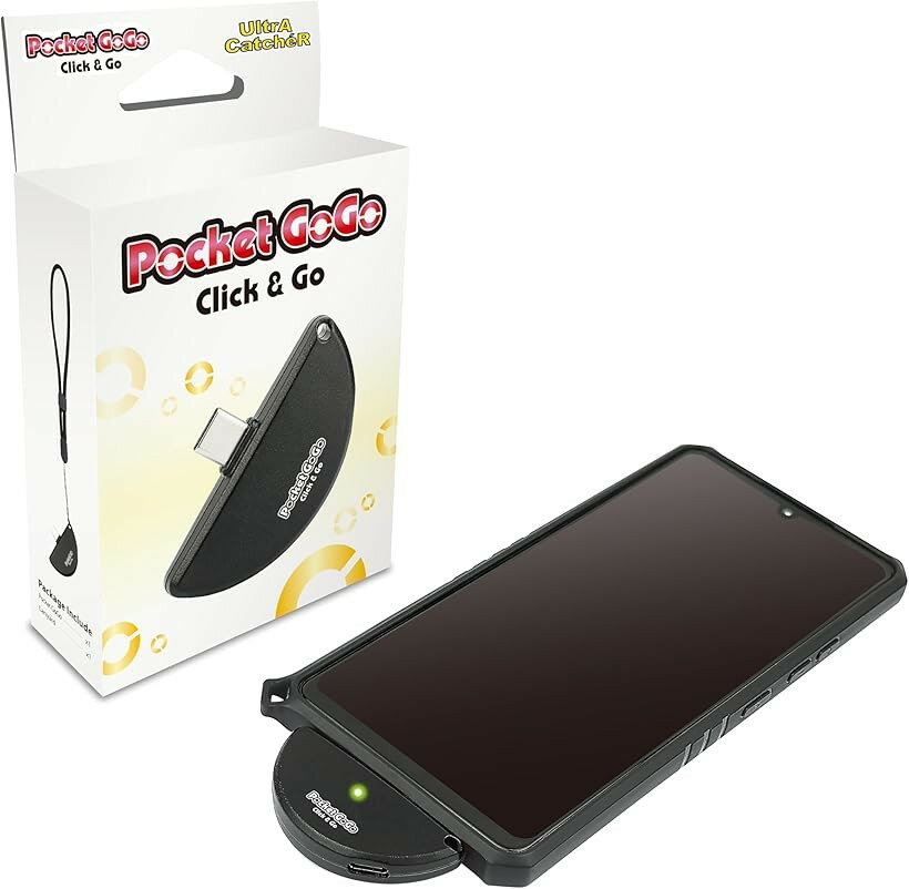 捕獲エリア標準版 オートキャッチ Pocket GoGo ポケモンGO用 スマホ一体型 (［Android/iOS］ 標準版 ブラック)