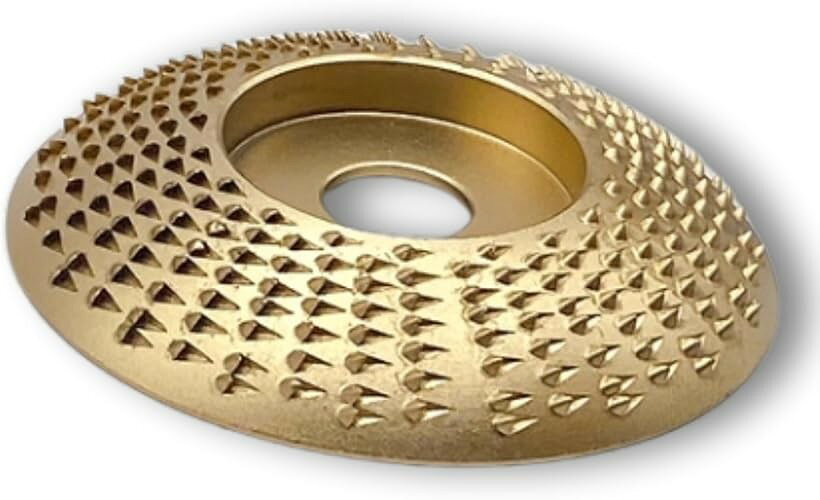 木工用 研磨 ディスク アングルグラインダー 木材 加工 直径 85mm 弧面 ゴールド (...