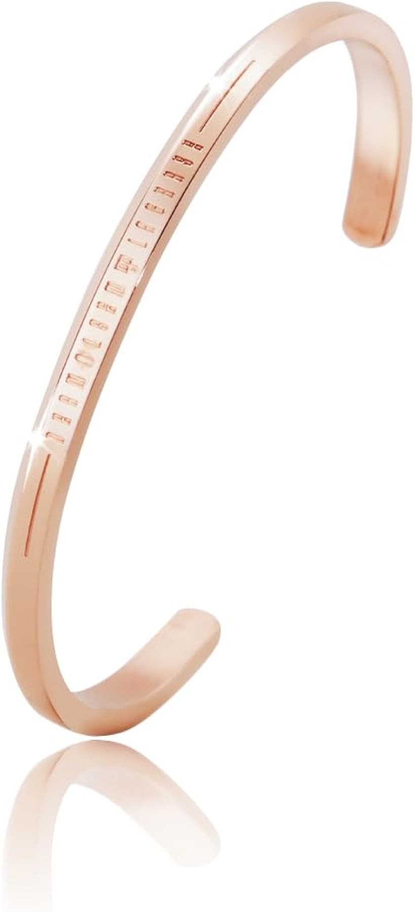 DeanOlsen＆Le Grace Wブランド共同企画 シングル バングル ブレスレット プレゼント 付属品メッセージカード、ギフト袋、ジュエリークロス ジュエリーボックス レディースM ピンクゴールド
