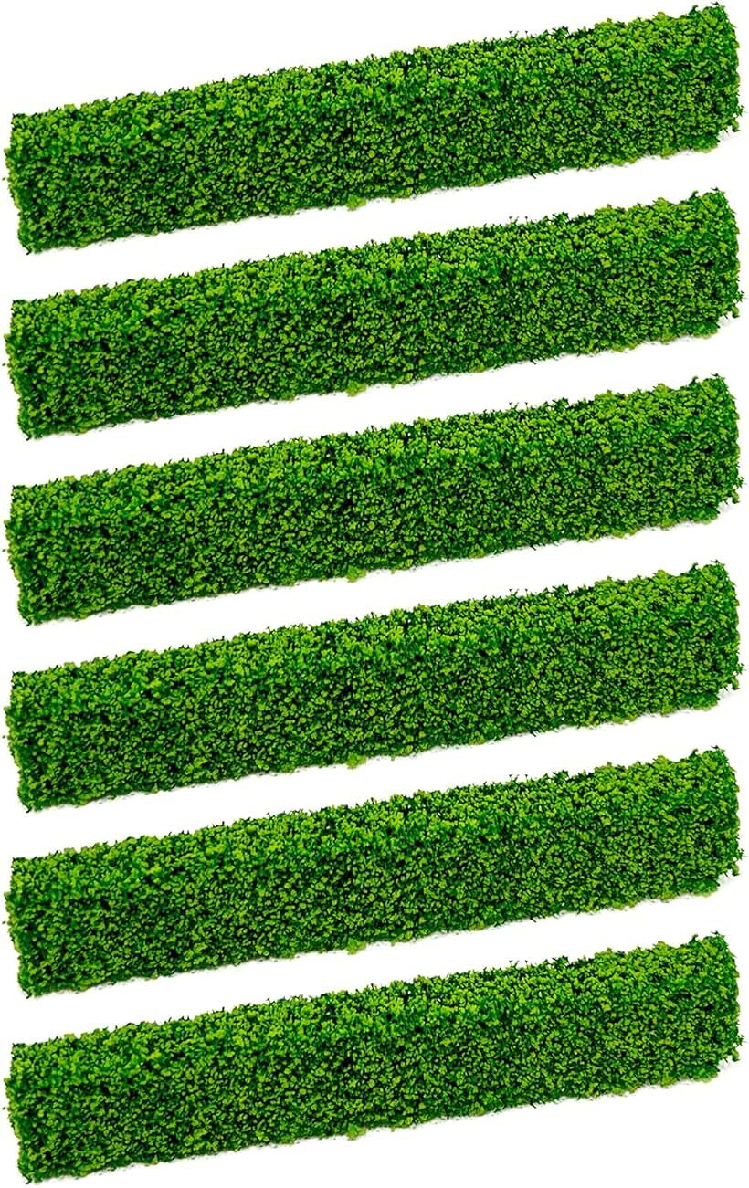 ジオラマ 模型 ミニチュア ツリー 生垣 植物 材料 樹 木 箱庭 情景 モデル 用 スポンジ 素材 草 グラス 6 本 セット (イエローグリーン)