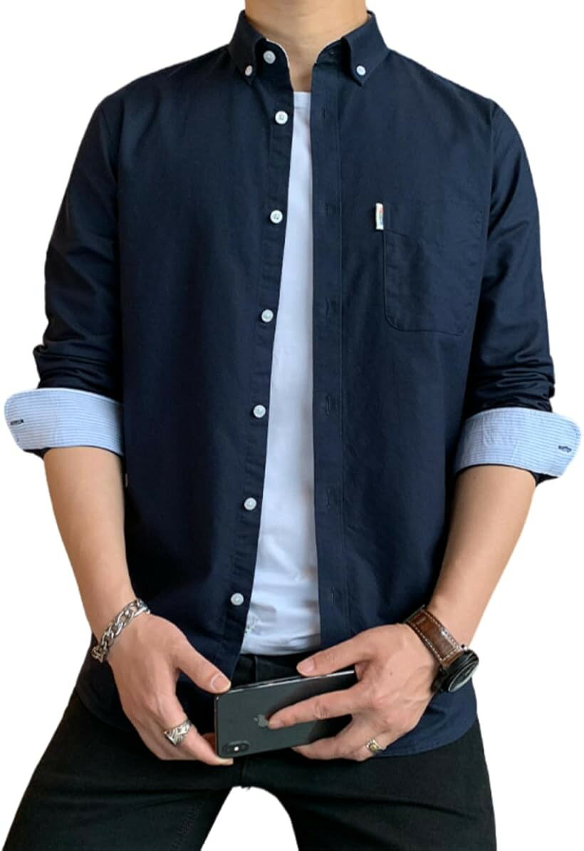 バリエーションコード : 2b9r5t5chq商品コード2b9r5t61iv商品名シャツ メンズ 秋服 カジュアル ワイシャツ ビジネス 長袖 オックスフォード ワークシャツ トップス 無地 綿100 袖デザイン 胸ポケット 秋 春 冬ブランドLENLOC（レンロック）カラーネイビーサイズ等L「素材と着心地にこだわった、オールシーズン活躍するシャツ」肌触りの良い綿100%のオックスフォード生地を使用。柔らかく、通気性・吸湿性に優れているので、一年を通して快適に着用できます。カジュアルなワークシャツのデザインでありながら、上品な印象も与え、ビジネスシーンにも。「多彩な着こなしを楽しめるアイテム」シンプルな無地デザインに、個性的な袖デザインがアクセントのシャツです。カジュアルなデニムと合わせたり、ジャケットのインナーとしても活躍。秋冬の定番アイテムとして、ワードローブに加えたい一着です。「長袖シャツのメリットを」長袖シャツは、冷房対策や日焼け対策にも効果的。秋冬の寒さから体を守りながらおしゃれを楽しめます。程よい厚みの生地は、一枚でもアウターとしても活躍。「様々なシーンで活躍する、着回し力抜群のシャツ」オフィスから休日まで、幅広いシーンで活躍するシャツ。程よいフィット感で、どんなボトムスとも合わせやすいのが魅力です。「天然素材の心地よさを実感」化学繊維とは異なる、天然素材ならではの肌触りのよさが魅力。汗をかきやすい季節も快適に過ごせます。シンプルながらも、袖のデザインがアクセントになり、飽きのこない一着です。※ 他ネットショップでも併売しているため、ご注文後に在庫切れとなる場合があります。予めご了承ください。※ 品薄または希少等の理由により、参考価格よりも高い価格で販売されている場合があります。ご注文の際には必ず販売価格をご確認ください。※ 沖縄県、離島または一部地域の場合、別途送料の負担をお願いする場合があります。予めご了承ください。※ お使いのモニタにより写真の色が実際の商品の色と異なる場合や、イメージに差異が生じることがあります。予めご了承ください。※ 商品の詳細（カラー・数量・サイズ 等）については、ページ内の商品説明をご確認のうえ、ご注文ください。※ モバイル版・スマホ版ページでは、お使いの端末によっては一部の情報が表示されないことがあります。すべての記載情報をご確認するには、PC版ページをご覧ください。
