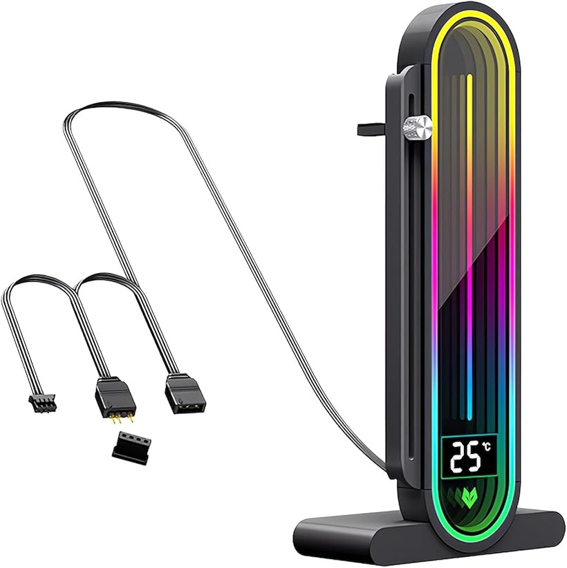 バリエーションコード : 2b9r0ntlsn商品コード2b9r0qt8fq商品名デジタルディスプレイスタンド ケース内 温度表示 グラフィックボードスタンド GPUスタンド ブラケット ホルダー LED ARGB 5v 3pin mini4pin GPU ビデオカード マグネット 磁石 支え 垂れ防止 脱落防止 ブラックブランドCOOLMOONカラーブラック「特徴」PCケース内の温度表示機能でケースファンの回転数を適切にすることができます。グラフィックボードを支持することでマザーボードに掛かる負担を軽減し、PCを長くご使用することができます。コンパクトな設計でスペースを取らずどこにでも設置できるのが特徴です。「機能」PCケース内の温度表示、グラフィックボードの垂れを防ぐ支持機能。ARGB 5v 3pinでLED制御機能。「互換性」吸着するマグネットで金属製PCケースに対応。MSI、Asrock、ASUS、Gigabyte様々なマザーボードのARGB 5v 3pinに対応「商品サイズ」縦33mm x 横93mm x高さ190mm「付属品」本体※ 他ネットショップでも併売しているため、ご注文後に在庫切れとなる場合があります。予めご了承ください。※ 品薄または希少等の理由により、参考価格よりも高い価格で販売されている場合があります。ご注文の際には必ず販売価格をご確認ください。※ 沖縄県、離島または一部地域の場合、別途送料の負担をお願いする場合があります。予めご了承ください。※ お使いのモニタにより写真の色が実際の商品の色と異なる場合や、イメージに差異が生じることがあります。予めご了承ください。※ 商品の詳細（カラー・数量・サイズ 等）については、ページ内の商品説明をご確認のうえ、ご注文ください。※ モバイル版・スマホ版ページでは、お使いの端末によっては一部の情報が表示されないことがあります。すべての記載情報をご確認するには、PC版ページをご覧ください。
