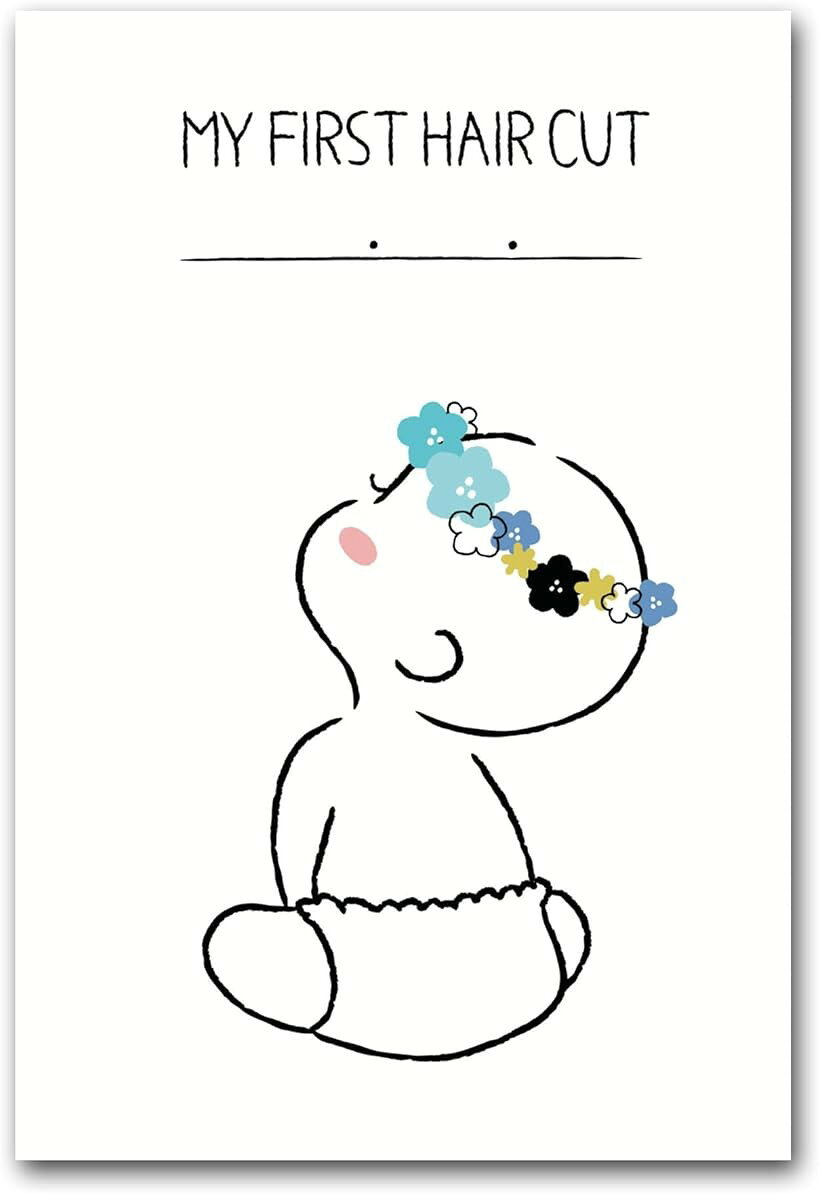 ファーストカット アート 胎毛 台紙 記念日 赤ちゃん 斜めうしろブルー (斜めうし...