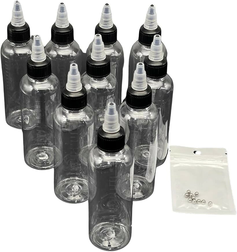 バリエーションコード : 2b9dn3vov3商品コード2b9dn3wyjq商品名ドロッパーボトル 透明 目盛り 攪拌ボール 付き スポイトボトル 希釈 塗料 ボトル プラモデル 模型 スペアブランドTIGRE BLANCカラー10個 セットサイズ等100ml透明度の高いプラスチック製のドロッパーボトル10個セットになります。目盛り付きなので塗料や液体の正確な希釈が可能です。10ml、20ml、30ml、50ml、100mlの5種類のボトルを用意しており、塗料の調合や小分けに最適で、プラモデル製作やアート制作などご利用用途に合わせてお選びいただけます。プラモデル製作はもちろん、アクセサリー制作、レジン作品、ネイルアート、メイク用品小分けなど幅広い用途ご使用いただけます。また、10個セットなので複数個の色や種類の液体を同時に管理でき、趣味の幅が広がります。ボトル内に攪拌ボールが入っているため、ボトルを振るだけで簡単に塗料を均一に混ぜることができます。使用後は洗浄して繰り返し使用いただけます。「注意事項」高温や長時間日光を避けて保管してください。使用前に必ず洗浄し、異なる液体を入れる際は十分に乾燥させてから入れてください。洗浄の際は攪拌ボールの紛失にご注意ください。※ 他ネットショップでも併売しているため、ご注文後に在庫切れとなる場合があります。予めご了承ください。※ 品薄または希少等の理由により、参考価格よりも高い価格で販売されている場合があります。ご注文の際には必ず販売価格をご確認ください。※ 沖縄県、離島または一部地域の場合、別途送料の負担をお願いする場合があります。予めご了承ください。※ お使いのモニタにより写真の色が実際の商品の色と異なる場合や、イメージに差異が生じることがあります。予めご了承ください。※ 商品の詳細（カラー・数量・サイズ 等）については、ページ内の商品説明をご確認のうえ、ご注文ください。※ モバイル版・スマホ版ページでは、お使いの端末によっては一部の情報が表示されないことがあります。すべての記載情報をご確認するには、PC版ページをご覧ください。