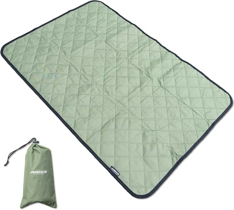 ジーメンス レジャーシート 厚手 子供用 収納袋付き 1人用 60x90cm グリーン (グリ...