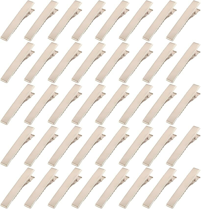 ヘアクリップ 約40個入り ヘアピン 髪留め 金具 ヘアアクセサリー パーツ DIY ホビ...