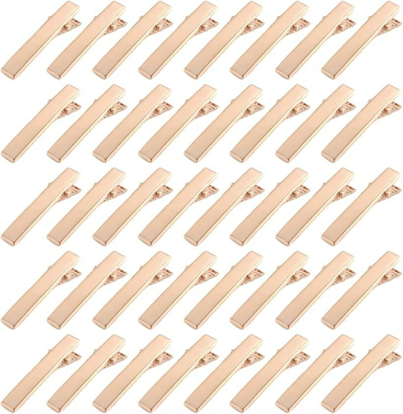 ヘアクリップ 約40個入り ヘアピン 髪留め 金具 ヘアアクセサリー パーツ DIY ホビ...
