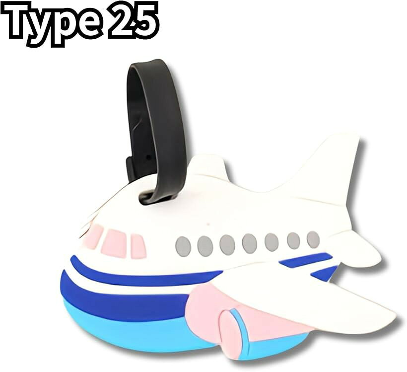 スーツケース タグ 目印 おしゃれ ネームタグ ラゲッジタグ キャラクター キャリーケース 荷物タグ (type25)